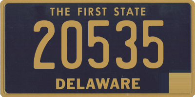 DE license plate 20535