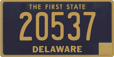 DE license plate 20537