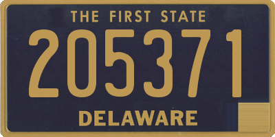 DE license plate 205371