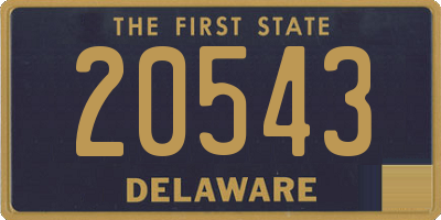 DE license plate 20543