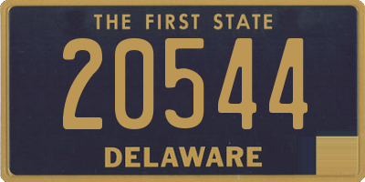 DE license plate 20544