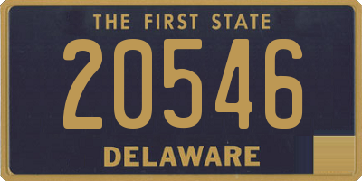 DE license plate 20546