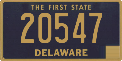 DE license plate 20547