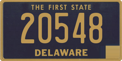 DE license plate 20548