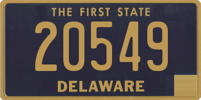 DE license plate 20549