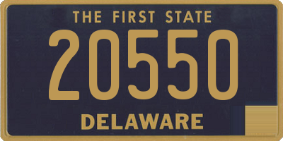 DE license plate 20550