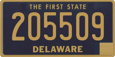 DE license plate 205509