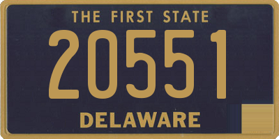 DE license plate 20551