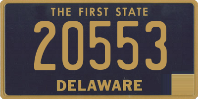 DE license plate 20553