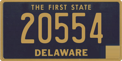 DE license plate 20554