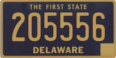 DE license plate 205556