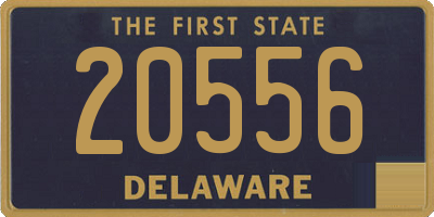 DE license plate 20556