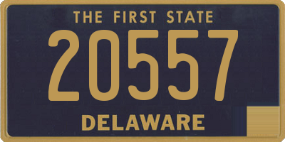 DE license plate 20557