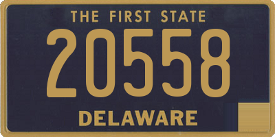 DE license plate 20558