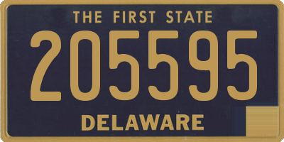 DE license plate 205595