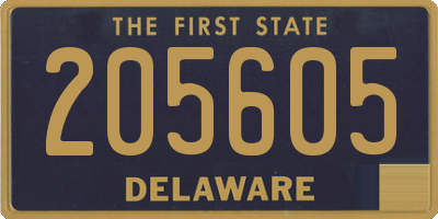DE license plate 205605