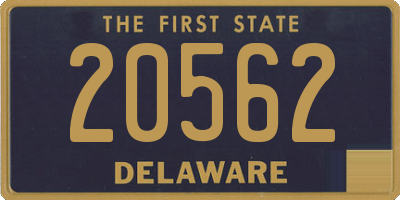 DE license plate 20562