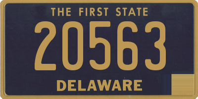 DE license plate 20563