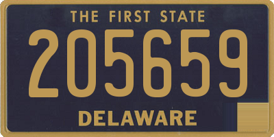 DE license plate 205659