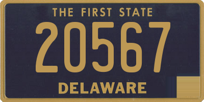 DE license plate 20567