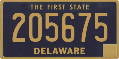 DE license plate 205675