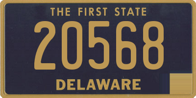 DE license plate 20568