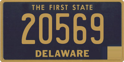 DE license plate 20569