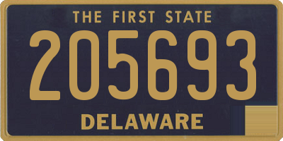 DE license plate 205693