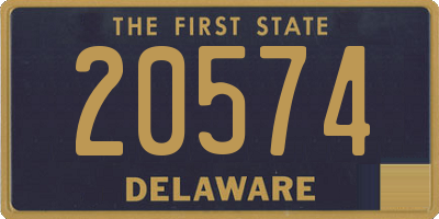 DE license plate 20574