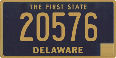 DE license plate 20576