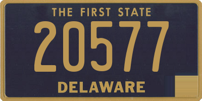 DE license plate 20577