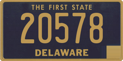 DE license plate 20578