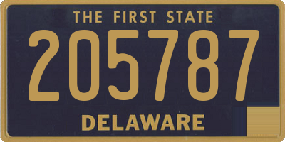 DE license plate 205787