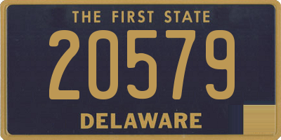 DE license plate 20579