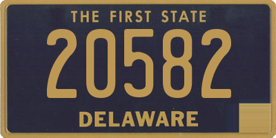 DE license plate 20582