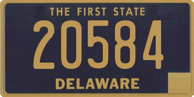 DE license plate 20584