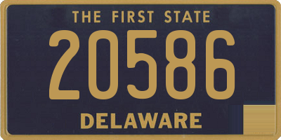 DE license plate 20586