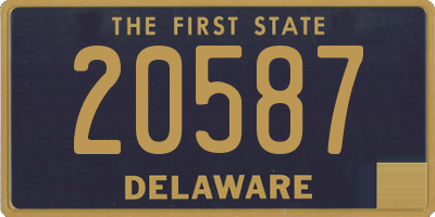 DE license plate 20587