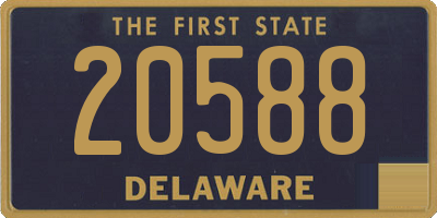 DE license plate 20588