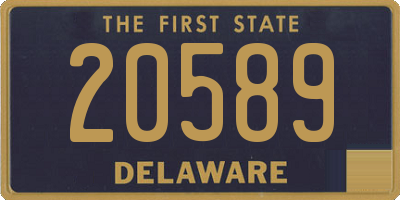 DE license plate 20589