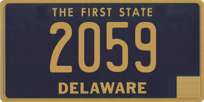 DE license plate 2059