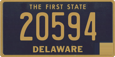 DE license plate 20594