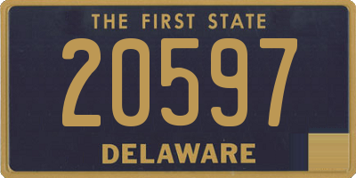 DE license plate 20597