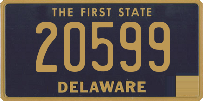 DE license plate 20599