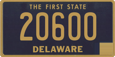 DE license plate 20600