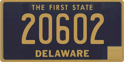 DE license plate 20602