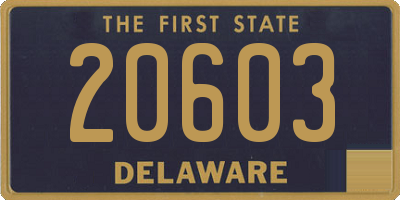 DE license plate 20603