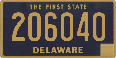 DE license plate 206040