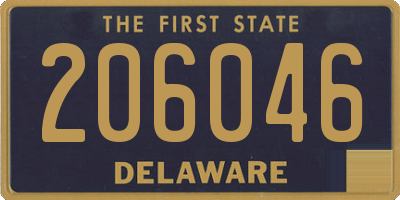 DE license plate 206046