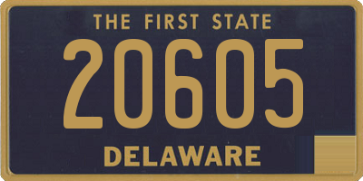 DE license plate 20605